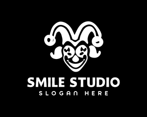 Whimsical Funny Jester logo