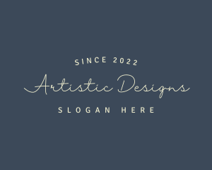 Simple Cursive Style logo design