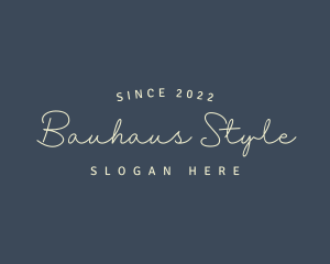 Simple Cursive Style logo design