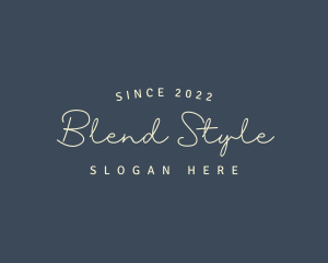 Simple Cursive Style logo design