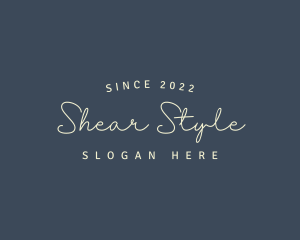 Simple Cursive Style logo design