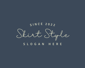 Simple Cursive Style logo design