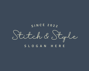 Simple Cursive Style logo design