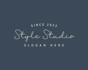 Simple Cursive Style logo design