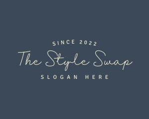 Simple Cursive Style logo design