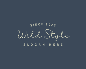 Simple Cursive Style logo design