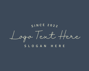 Simple - Simple Cursive Style logo design