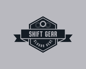 Mechanic Gear Emblem logo design