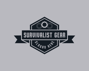 Mechanic Gear Emblem logo design