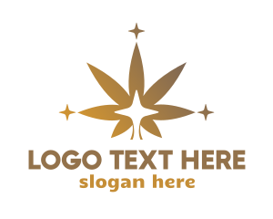 Sparkling Cannabis Leaf logo