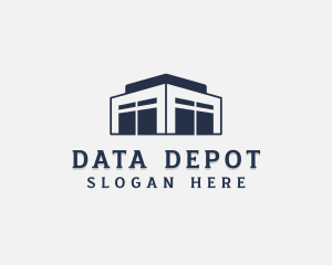 Logistics Storage Building logo design