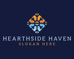 Snowflake Warm & Cold logo