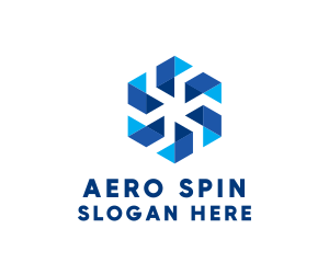 Wind Turbine Propeller  logo design