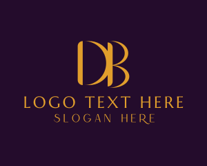 Premium Luxury Letter DB Company logo