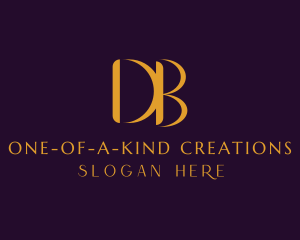 Premium Luxury Letter DB Company logo