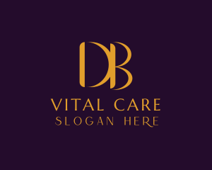 Premium Luxury Letter DB Company logo