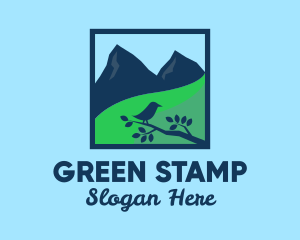 Nature Postage Stamp logo design