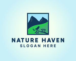 Nature Postage Stamp logo design