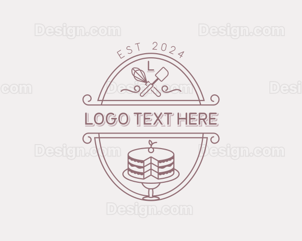 Dessert Cake Baking Logo