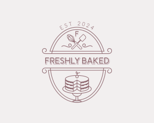 Dessert Cake Baking logo design