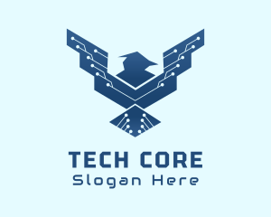 Wired Tech Bird logo design