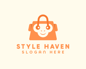 Monkey Shopping Bag logo design