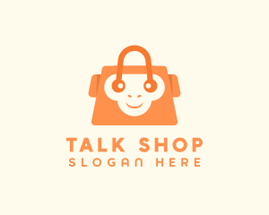 Monkey Shopping Bag logo design