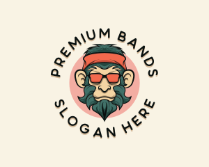 Monkey Chimpanzee Eyeglasses logo