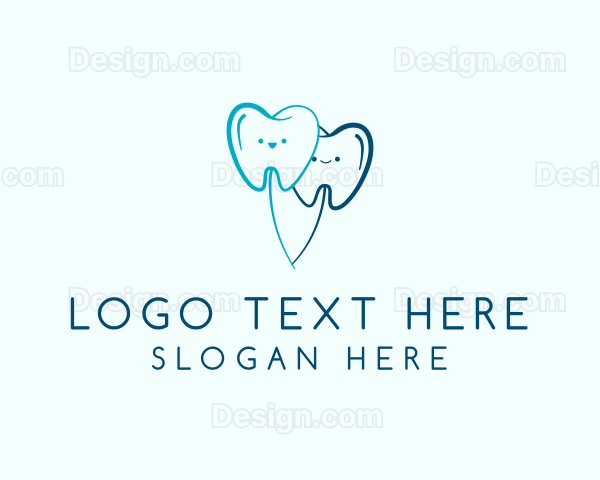 Dental Tooth Balloon Logo