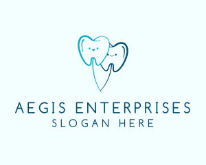 Dental Tooth Balloon  Logo