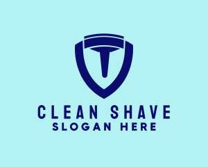 Clean Squeegee Shield logo design