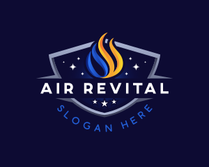 Industrial Fire Ice Thermal logo design