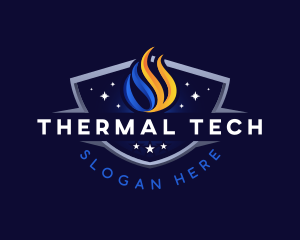 Industrial Fire Ice Thermal logo design