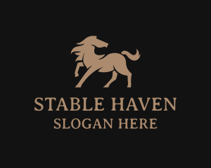 Equestrian Horse Stallion logo design