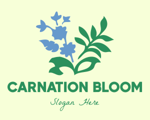 Blue Flower Garden logo design