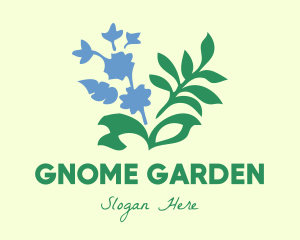 Blue Flower Garden logo design