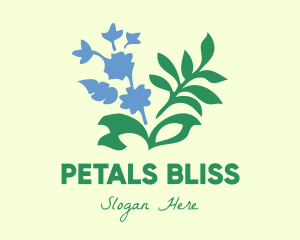 Blue Flower Garden logo design