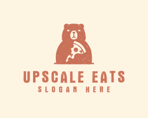 Grainy Bear Pizza logo design