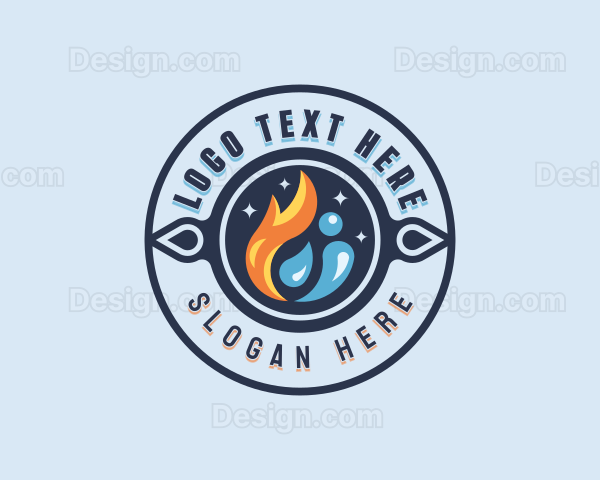 Cooling Heating Temperature Logo