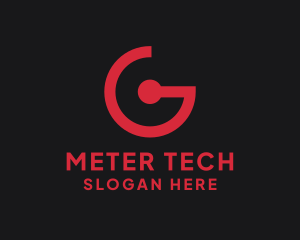 Modern Letter G Timer logo