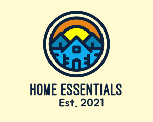 Sun Homes Neighborhood logo design