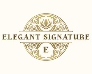 Luxury Floral Ornament logo design