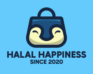 Happy Penguin Bag logo design