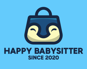 Happy Penguin Bag logo design