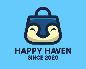 Happy Penguin Bag logo design