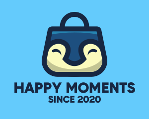 Happy Penguin Bag logo design