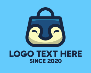 Handbag - Happy Penguin Bag logo design