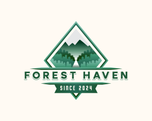 Mountain Forest Adventure logo design