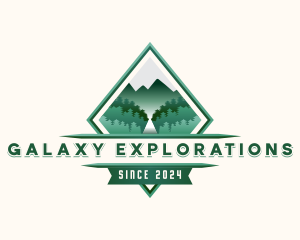 Mountain Forest Adventure logo design