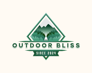 Mountain Forest Adventure logo design